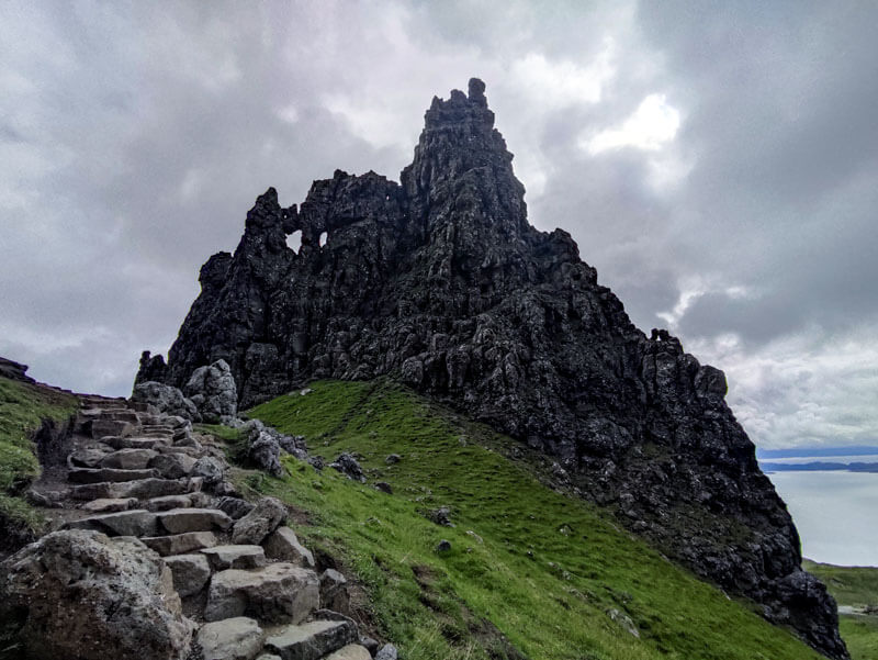 Felsen vom Old Man of Storr auf Skye